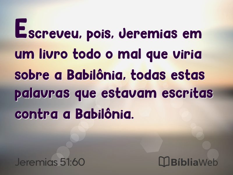 Jeremias 51:60 em imagem para compartilhar