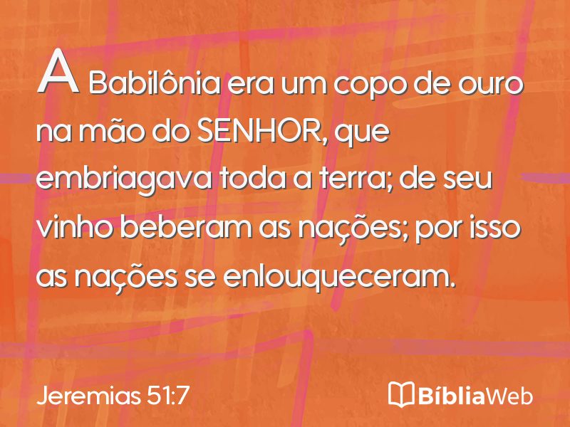 Jeremias 51:7 em imagem para compartilhar
