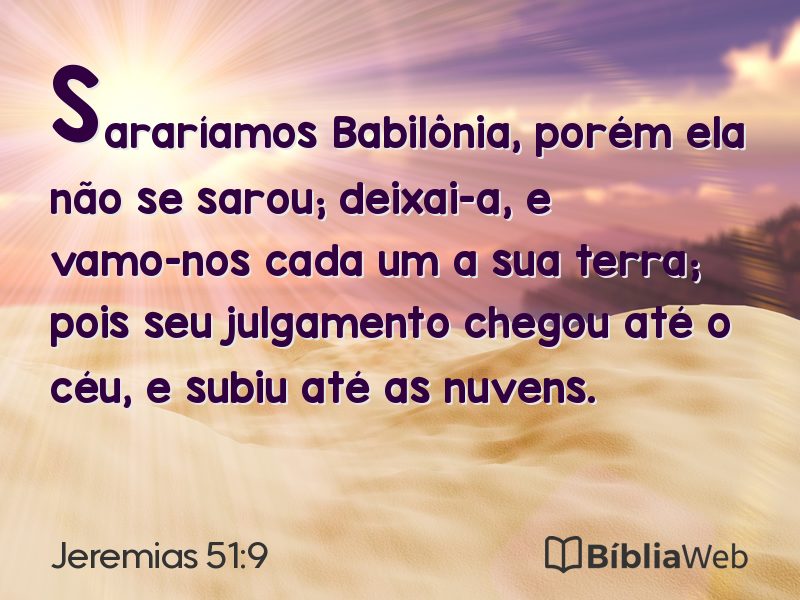 Jeremias 51:9 em imagem para compartilhar