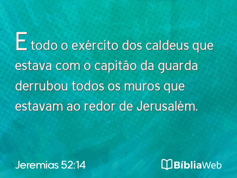Jeremias 52:14 em imagem para compartilhar