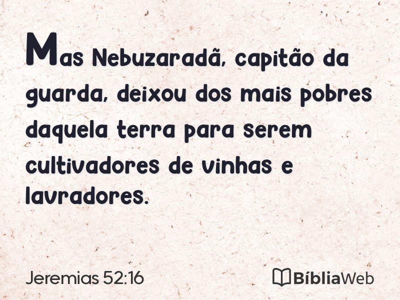 Jeremias 52:16 em imagem para compartilhar