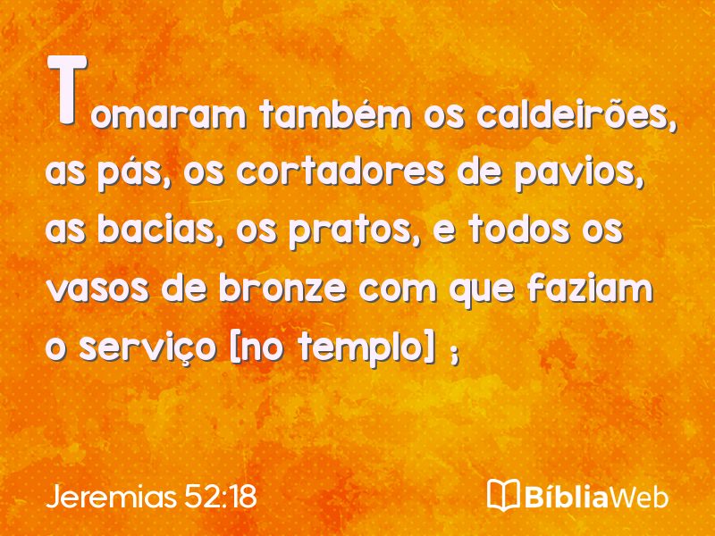 Jeremias 52:18 em imagem para compartilhar