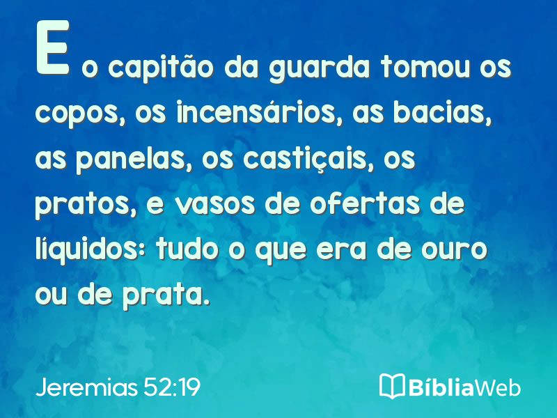 Jeremias 52:19 em imagem para compartilhar