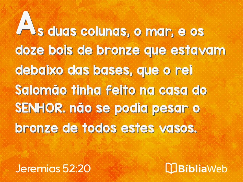 Jeremias 52:20 em imagem para compartilhar