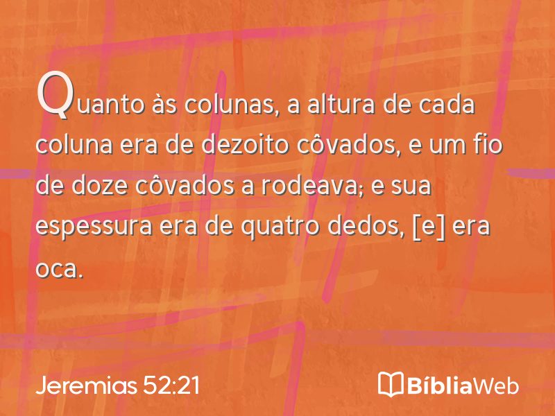 Jeremias 52:21 em imagem para compartilhar