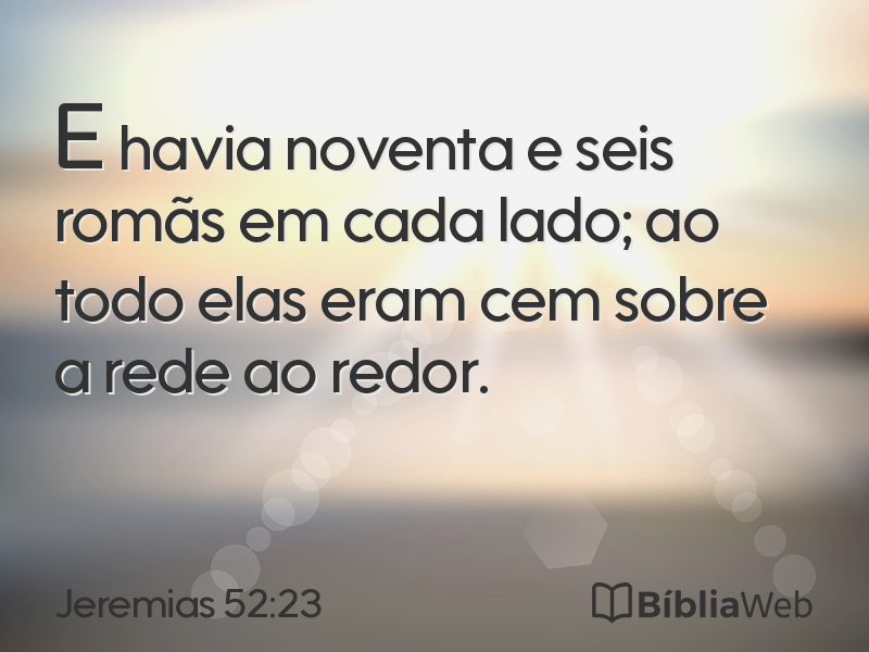 Jeremias 52:23 em imagem para compartilhar