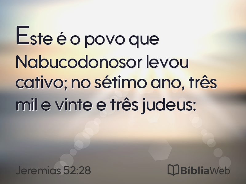 Jeremias 52:28 em imagem para compartilhar