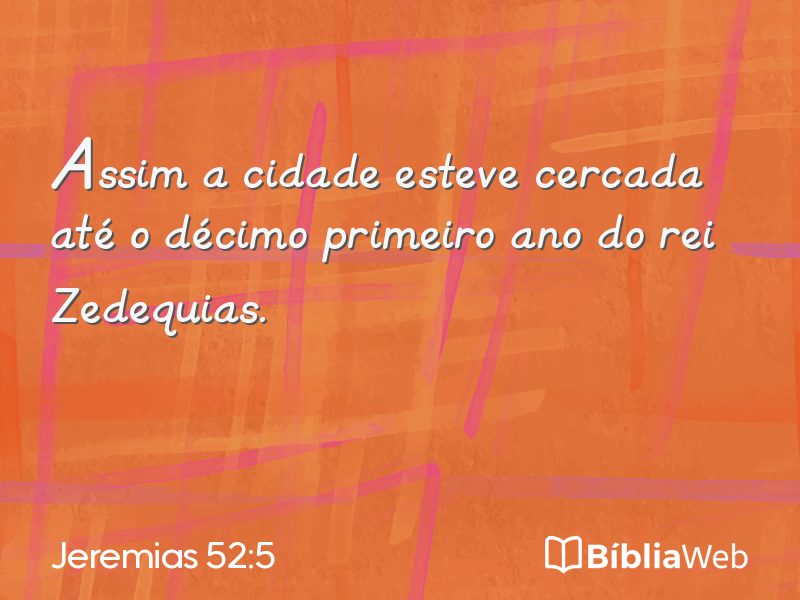 Jeremias 52:5 em imagem para compartilhar