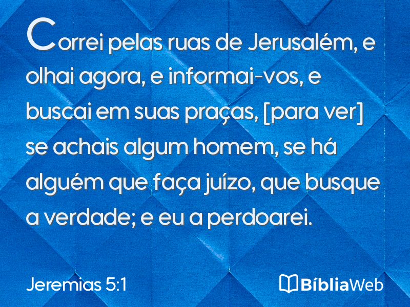 Jeremias 5:1 em imagem para compartilhar
