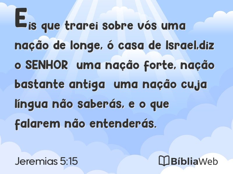 Jeremias 5:15 em imagem para compartilhar