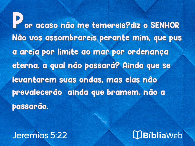 Jeremias 5:22 em imagem para compartilhar
