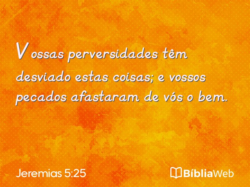 Jeremias 5:25 em imagem para compartilhar