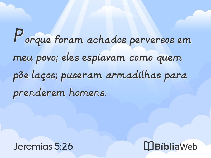 Jeremias 5:26 em imagem para compartilhar