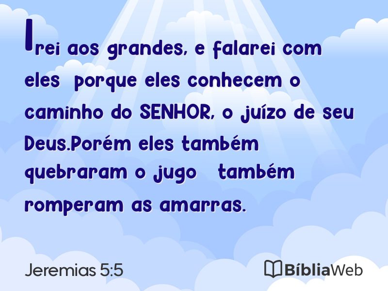 Jeremias 5:5 em imagem para compartilhar