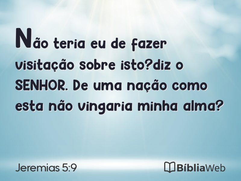 Jeremias 5:9 em imagem para compartilhar