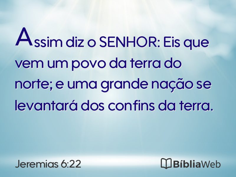 Jeremias 6:22 em imagem para compartilhar