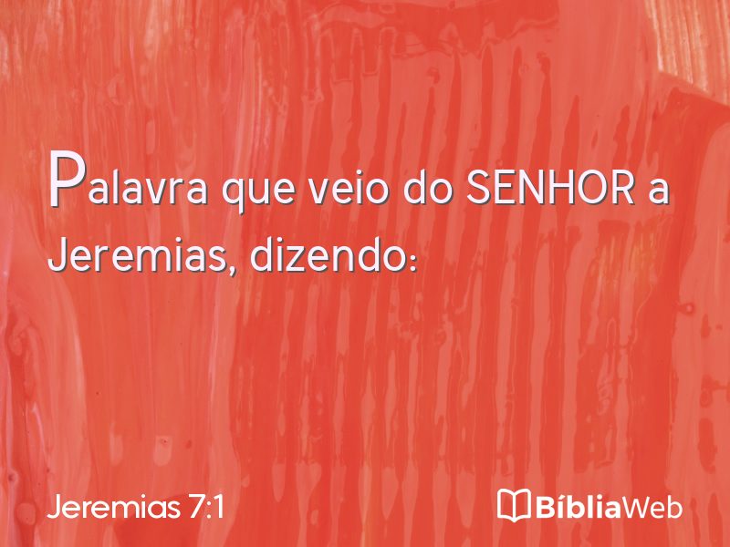 Jeremias 7:1 em imagem para compartilhar