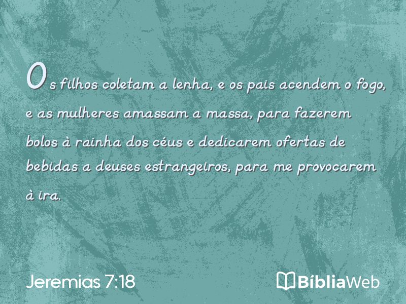 Jeremias 7:18 em imagem para compartilhar