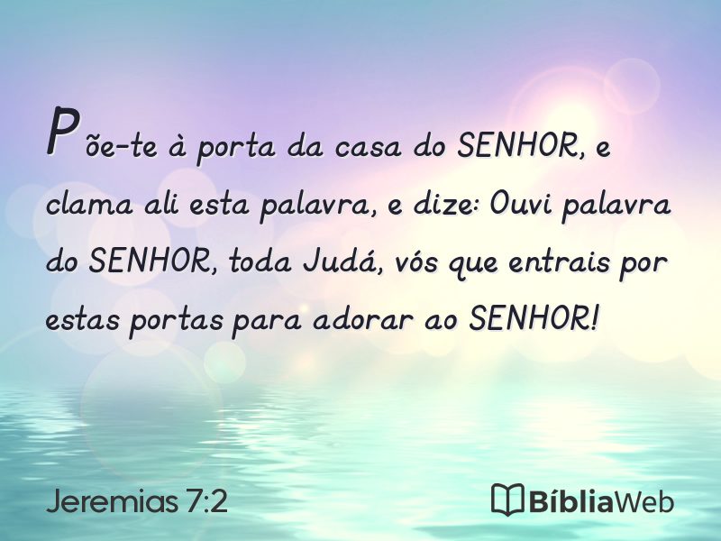 Jeremias 7:2 em imagem para compartilhar
