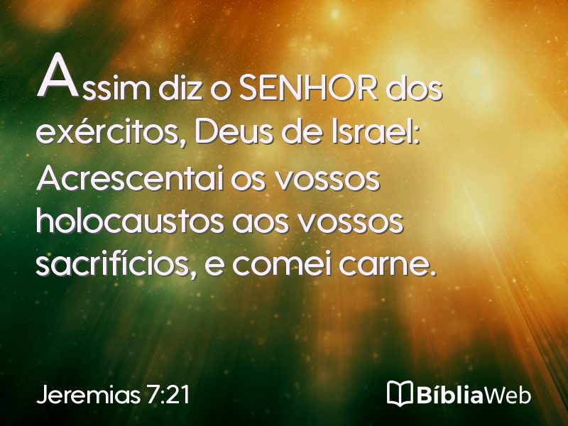 Jeremias 7:21 em imagem para compartilhar