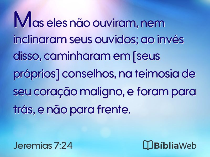 Jeremias 7:24 em imagem para compartilhar