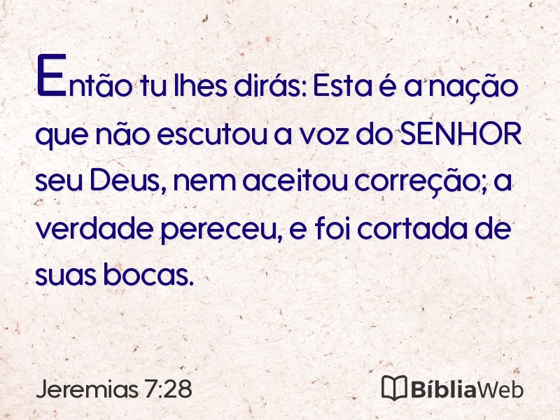 Jeremias 7:28 em imagem para compartilhar
