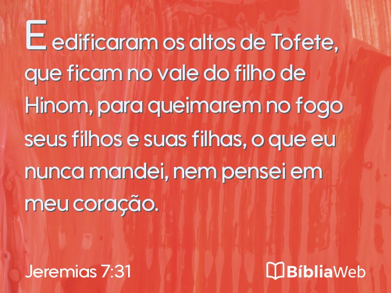 Jeremias 7:31 em imagem para compartilhar