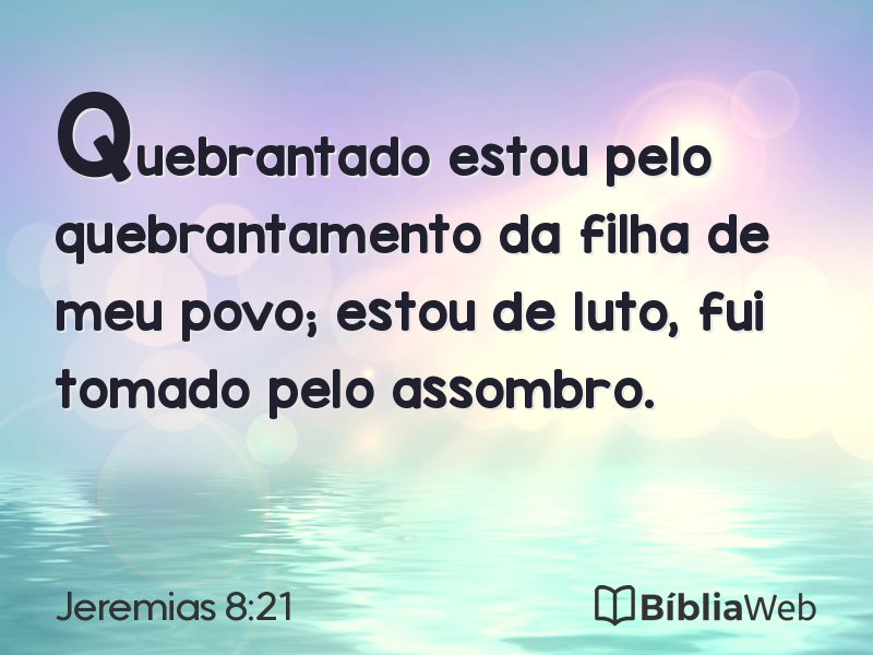 Jeremias 8:21 em imagem para compartilhar