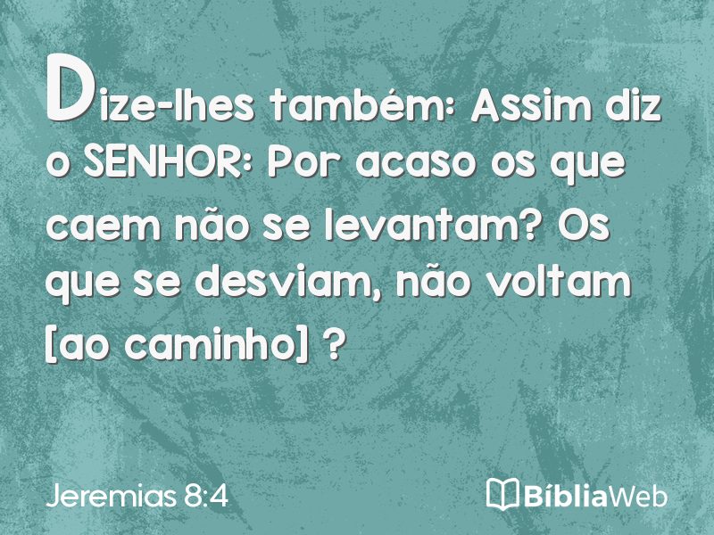 Jeremias 8:4 em imagem para compartilhar