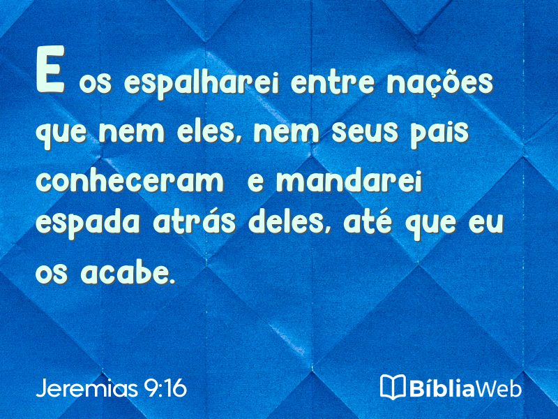 Jeremias 9:16 em imagem para compartilhar