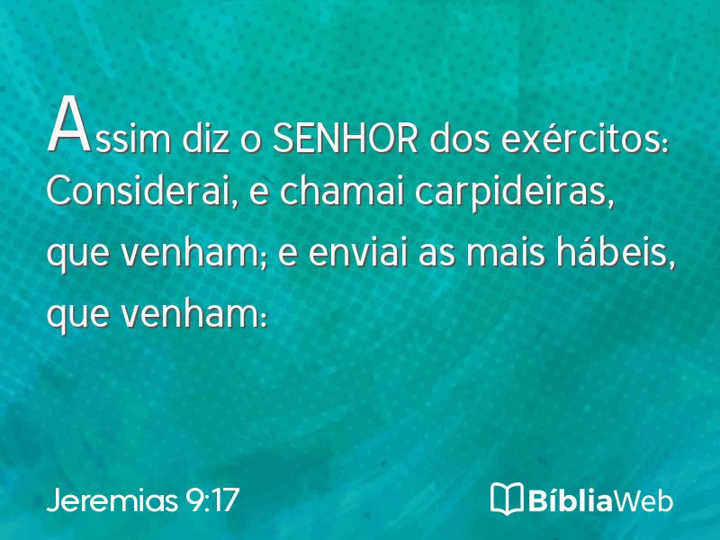 Jeremias 9:17 em imagem para compartilhar