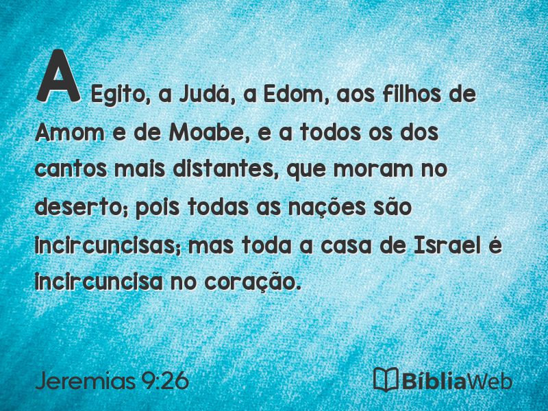 Jeremias 9:26 em imagem para compartilhar