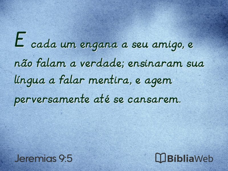 Jeremias 9:5 em imagem para compartilhar