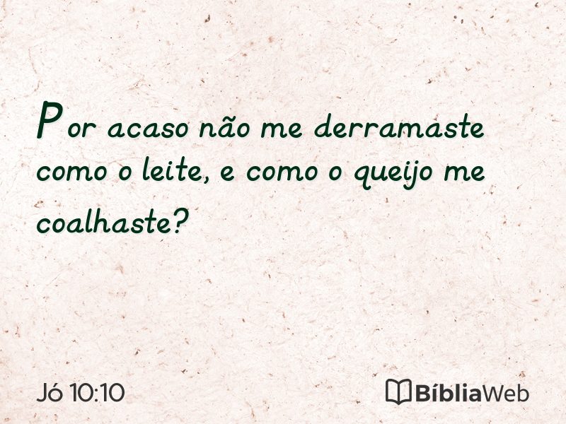 Jó 10:10 em imagem para compartilhar