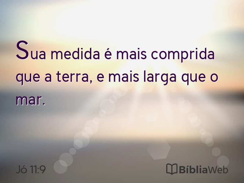 Jó 11:9 em imagem para compartilhar
