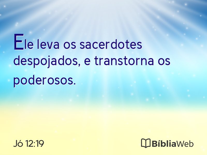 Jó 12:19 em imagem para compartilhar