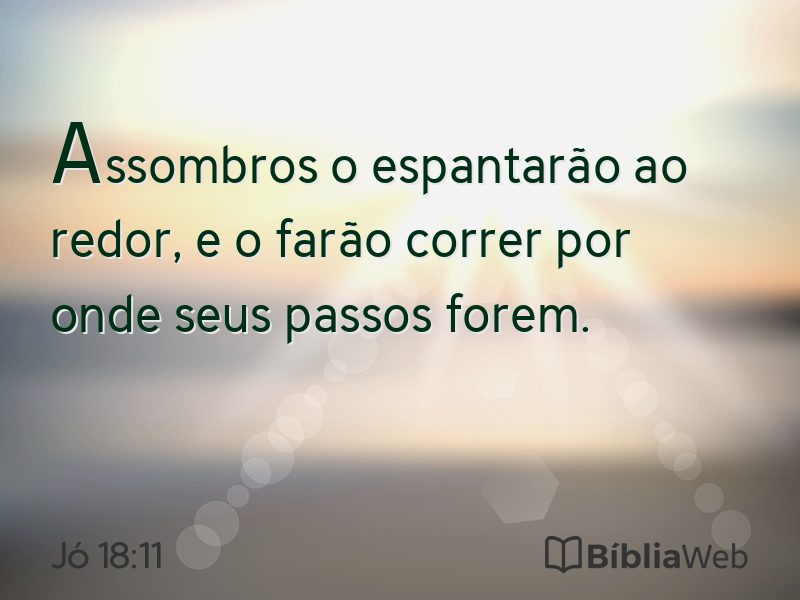 Jó 18:11 em imagem para compartilhar