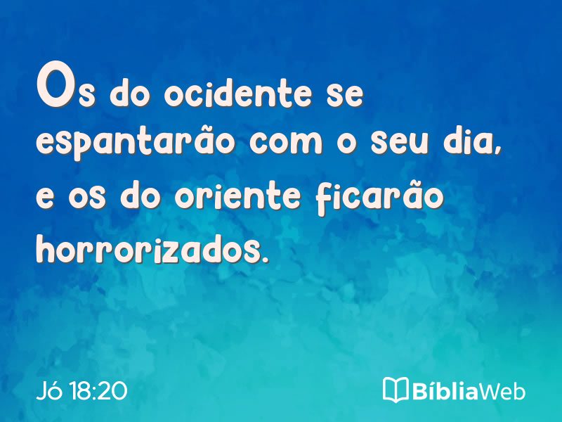 Jó 18:20 em imagem para compartilhar