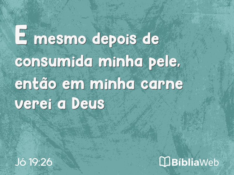 Jó 19:26 em imagem para compartilhar