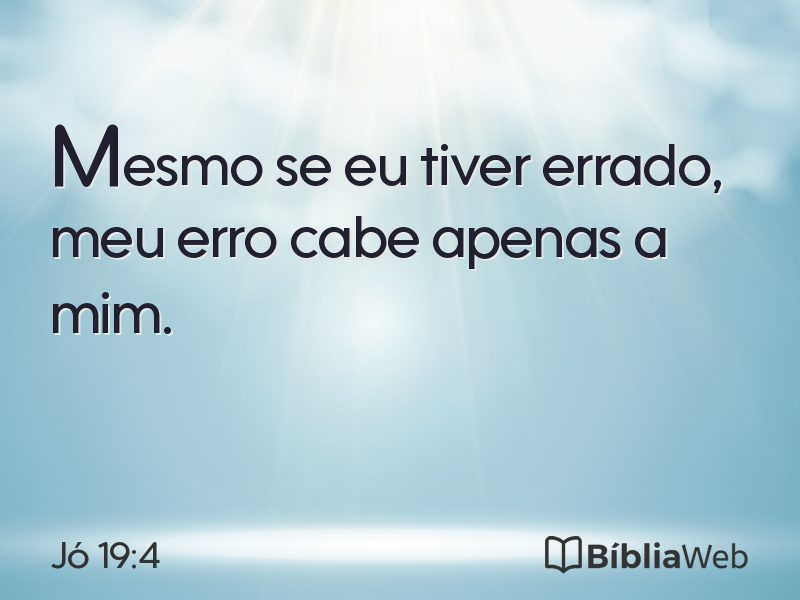 Jó 19:4 em imagem para compartilhar