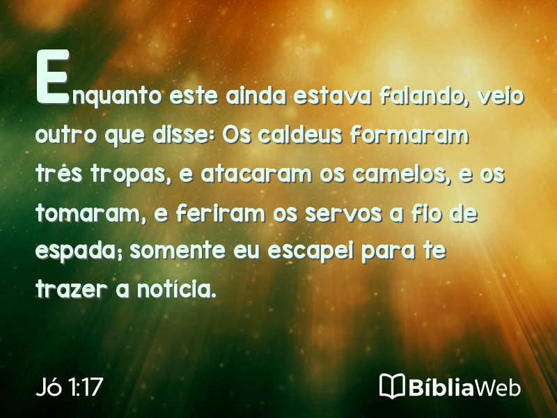 Jó 1:17 em imagem para compartilhar