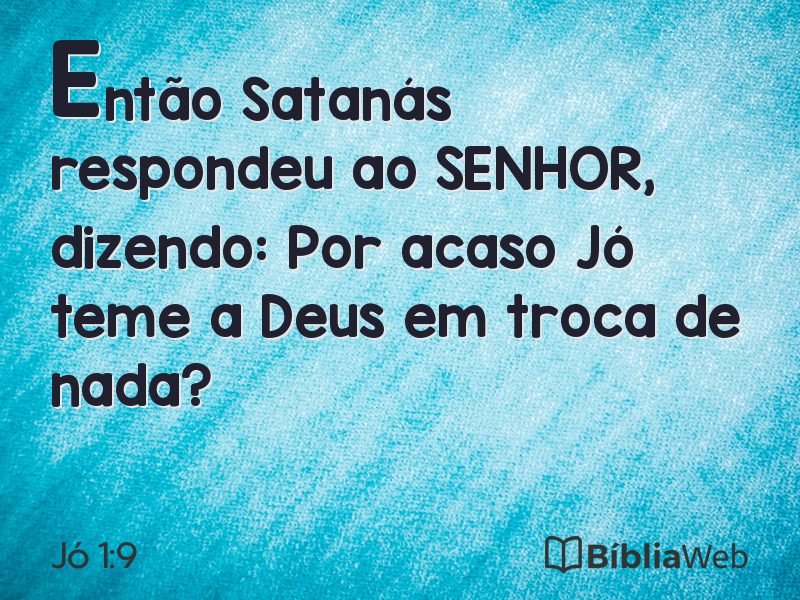 Jó 1:9 em imagem para compartilhar