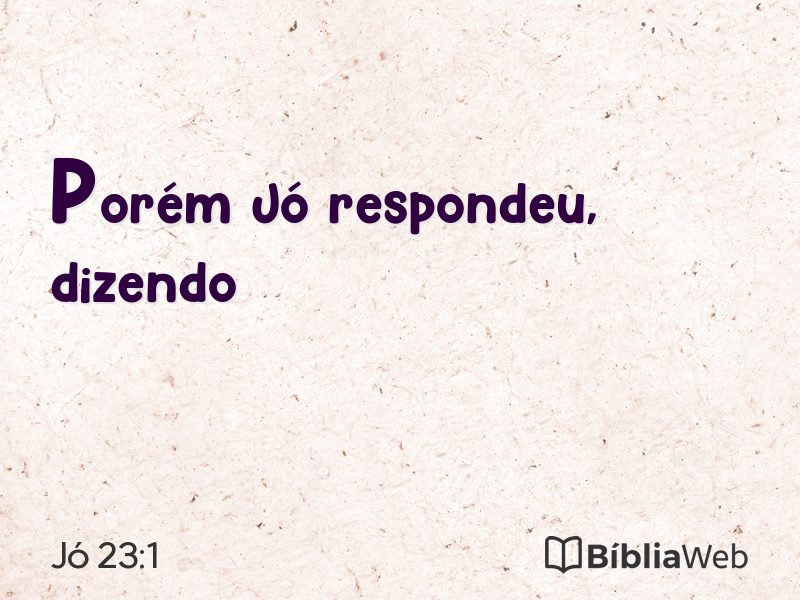 Jó 23:1 em imagem para compartilhar