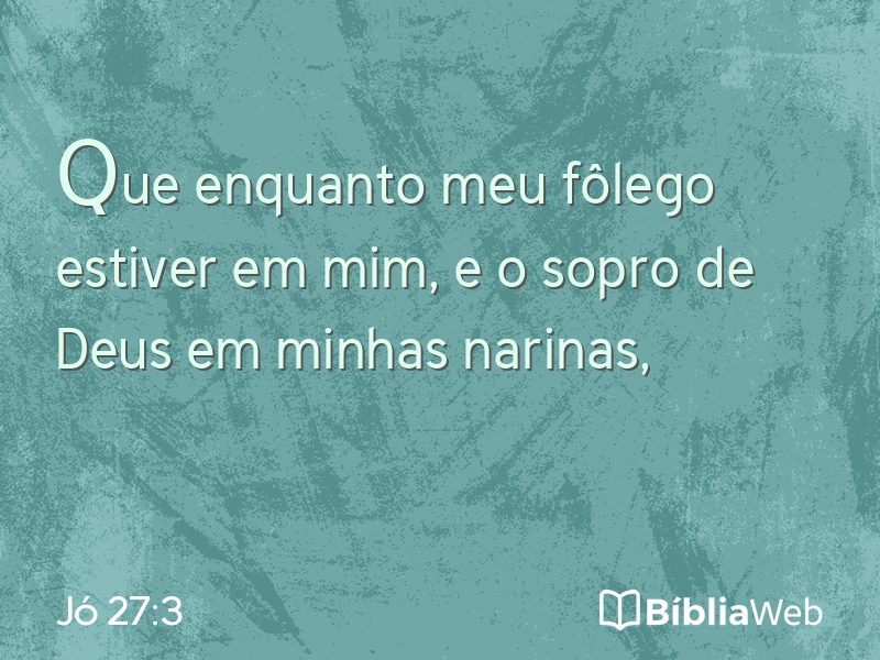 Jó 27:3 em imagem para compartilhar