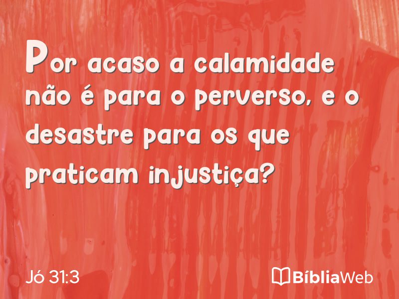 Jó 31:3 em imagem para compartilhar