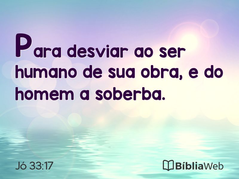 Jó 33:17 em imagem para compartilhar