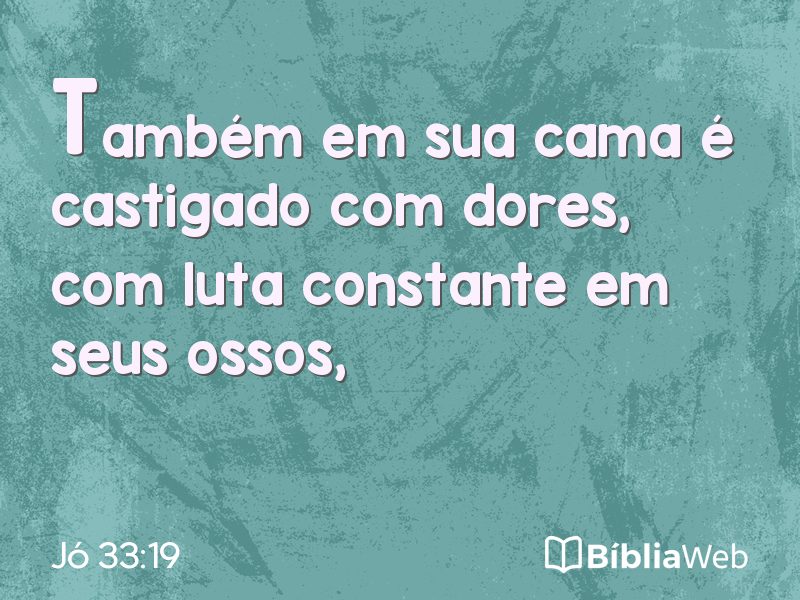 Jó 33:19 em imagem para compartilhar