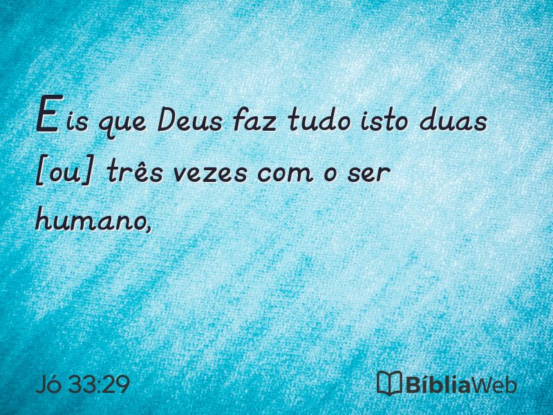 Jó 33:29 em imagem para compartilhar