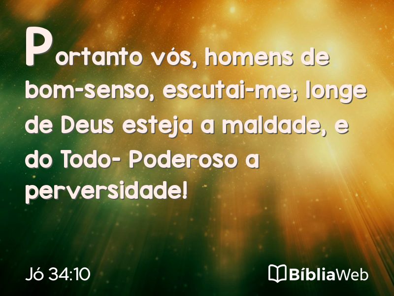 Jó 34:10 em imagem para compartilhar