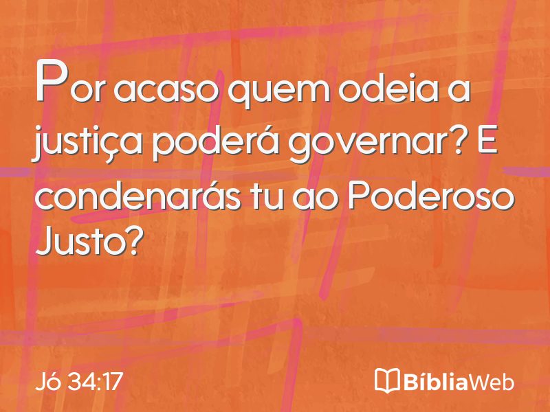 Jó 34:17 em imagem para compartilhar